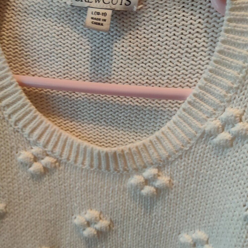 Girls J.Crew Off-White Sweater – Size 10 – Soft & Chic! - Picture 3 of 5